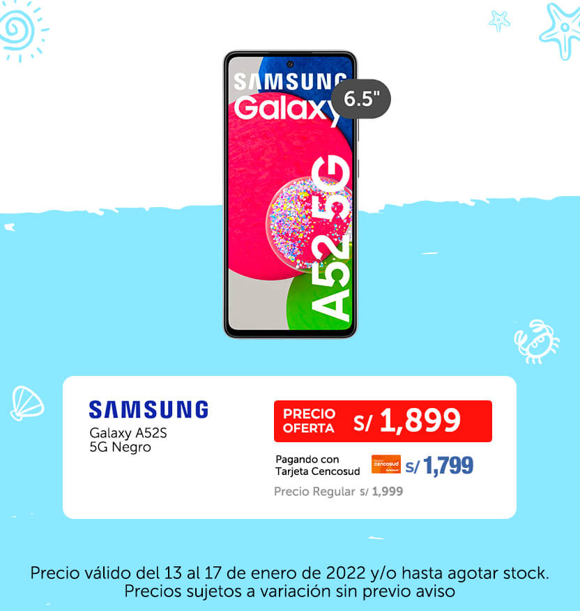 Samsung Galaxy A52S 5G Negro