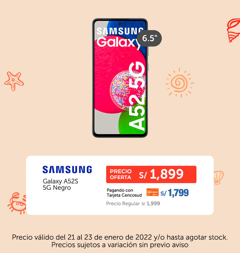 Samsung Galaxy A52S 5G Negro