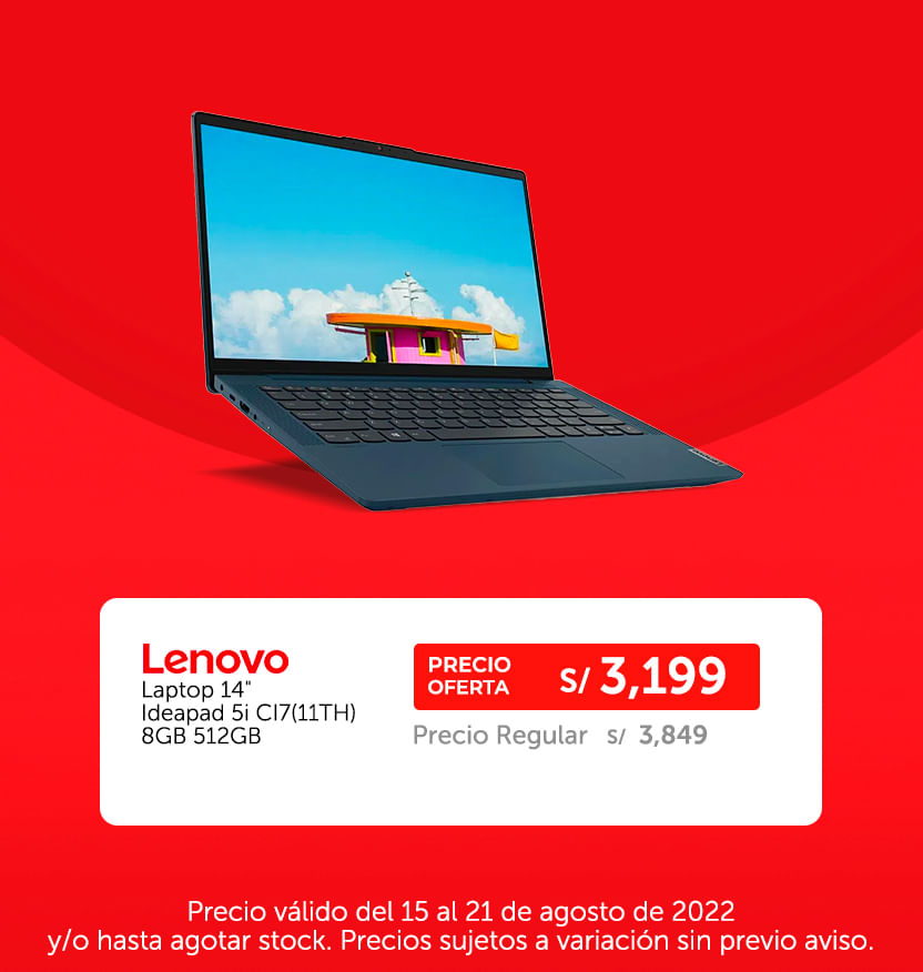 Laptop 14 Lenovo Ideapad 5i CI7(11TH) 8GB 512GB