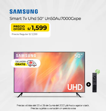 Samsung Smart Tv Uhd 50 Un50Au7000Gxpe