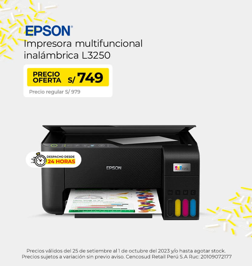 Epson Impresora Multifuncional Inalámbrica L3250