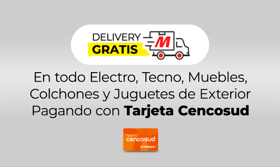 Delivery gratis en miles de productos Electro, Tecno con TC