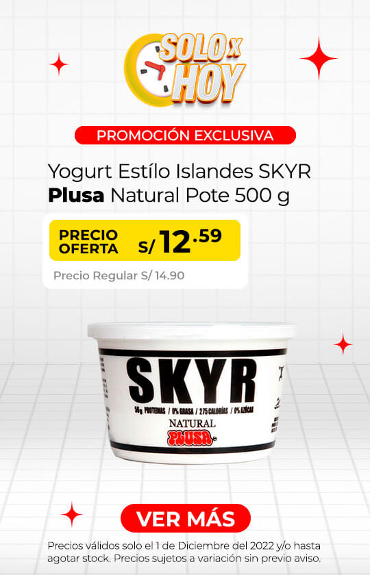 Yogurt Estílo Islandes SKYR Plusa Natural Pote 500 g
