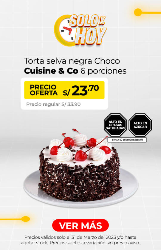 torta selva negra Choco Cuisine & Co 6 porciones 