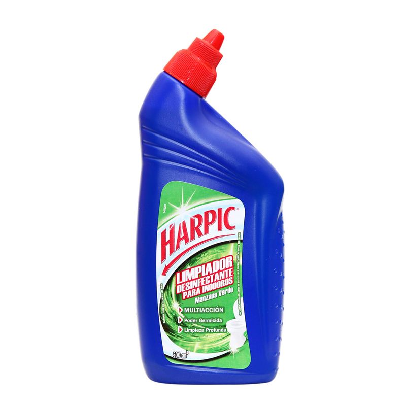 Limpiador-Desinfectante-Harpic-Multiaccion-Manzana-Verde-Frasco-con-Dosificador-500-ml
