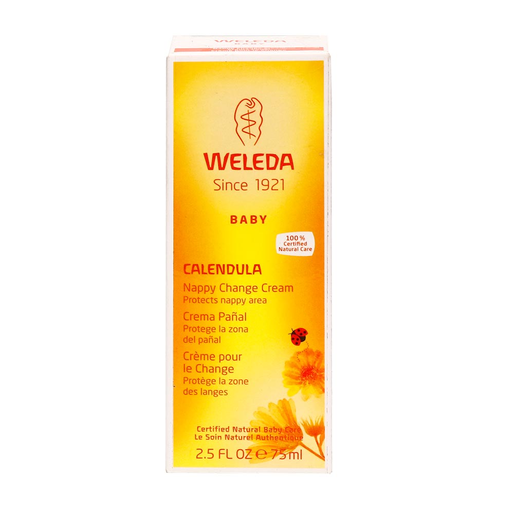 Crema pañal Weleda con ingredientes 100% naturales 