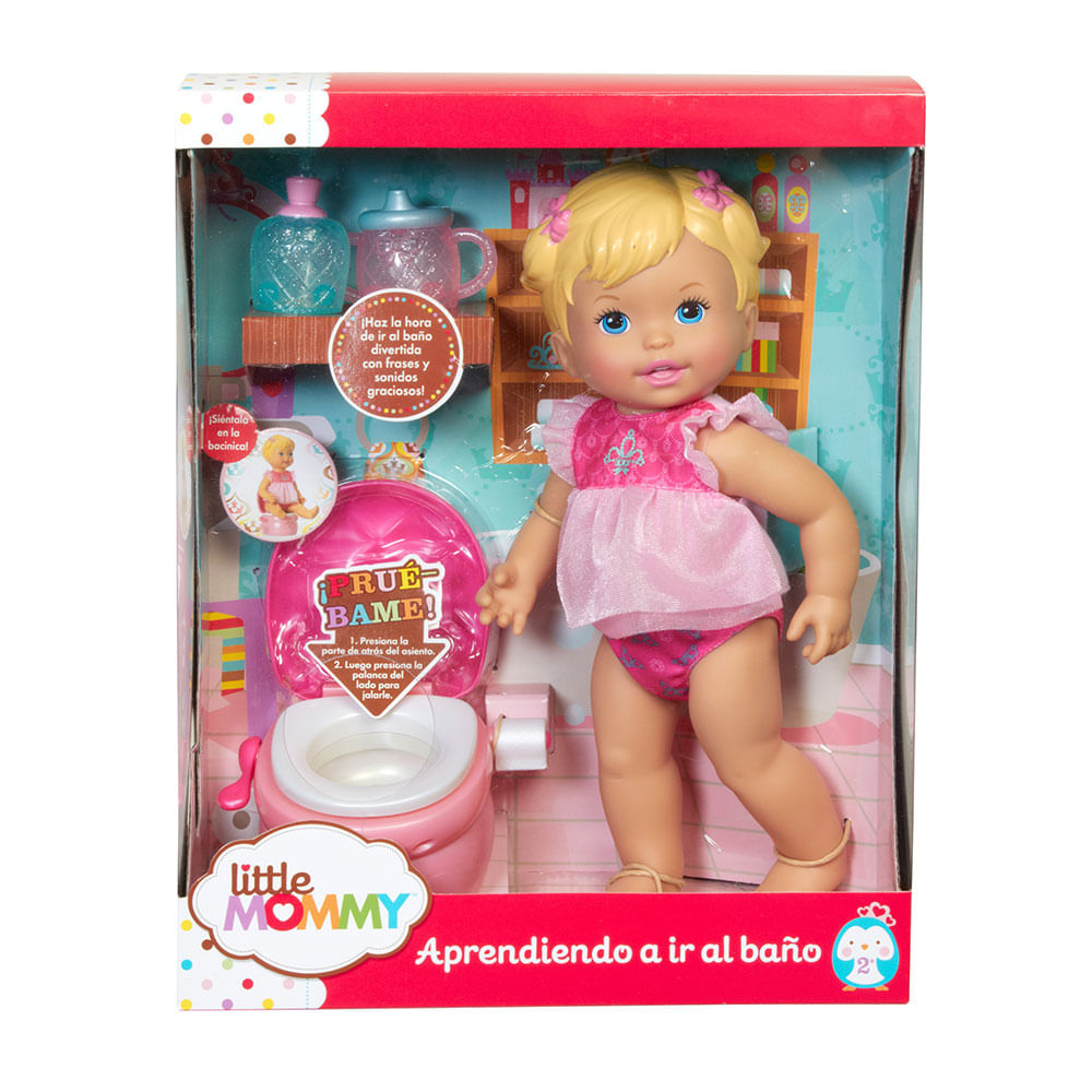 Mattel Little Mommy Bebita Aprendiendo Ir al Bano X1520 Wong.pe