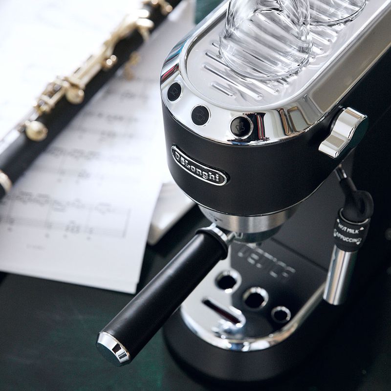 Delonghi Máquina de Espresso Dedica 5 Tazas 15 Bares Negro 