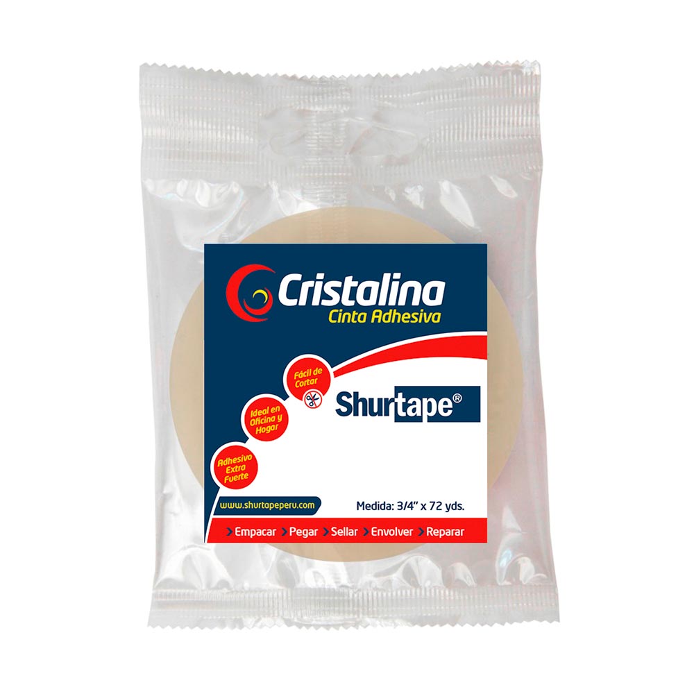 Cinta Adhesiva Cristalina Pegafan (3/4X72Yds) — Comercial Li