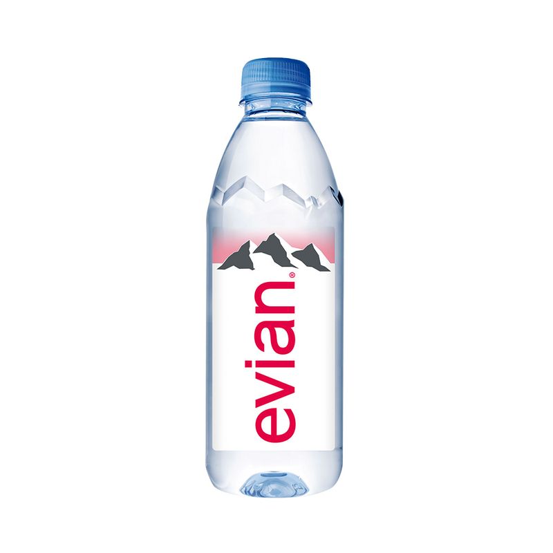 Agua Sin Gas Evian Natural Botella 500 ml