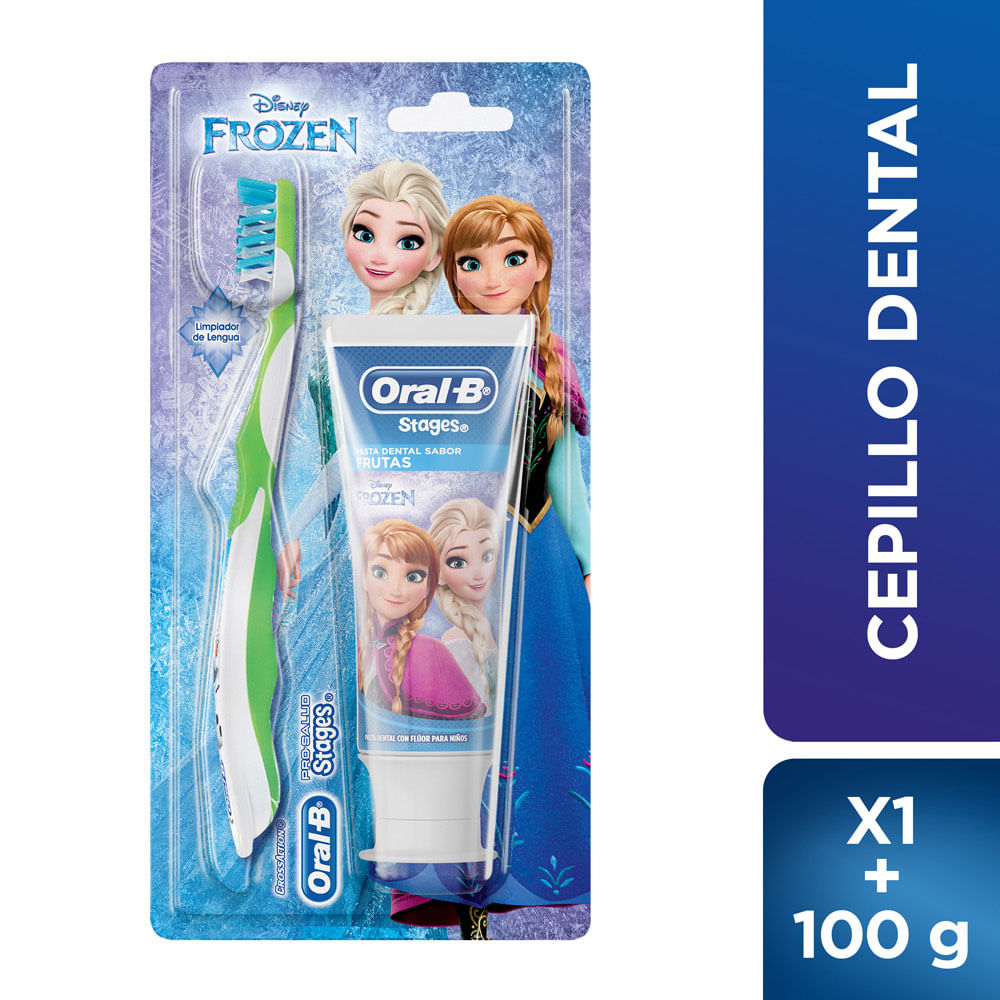 Pasta Dental Oral B Frozen 75 ml Cepillo de Dientes Wong.pe