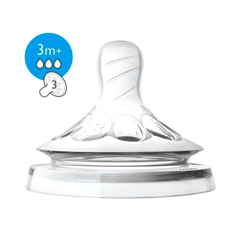 Philips Avent Tetina Natural Flujo Medio 3m+