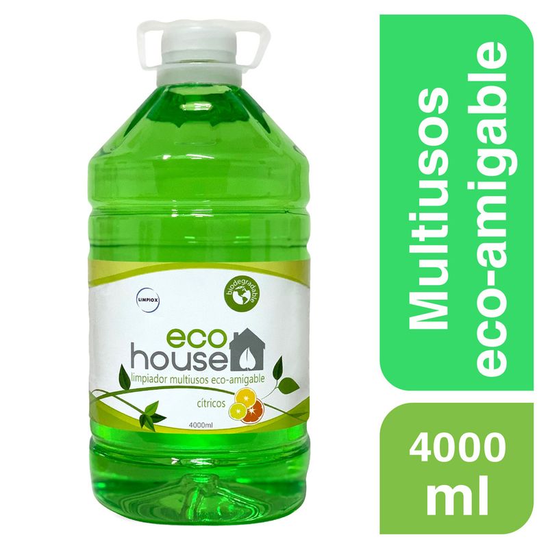 Limpiador Multiusos Eco-Amigable Cítrico Botella 4 Lt 