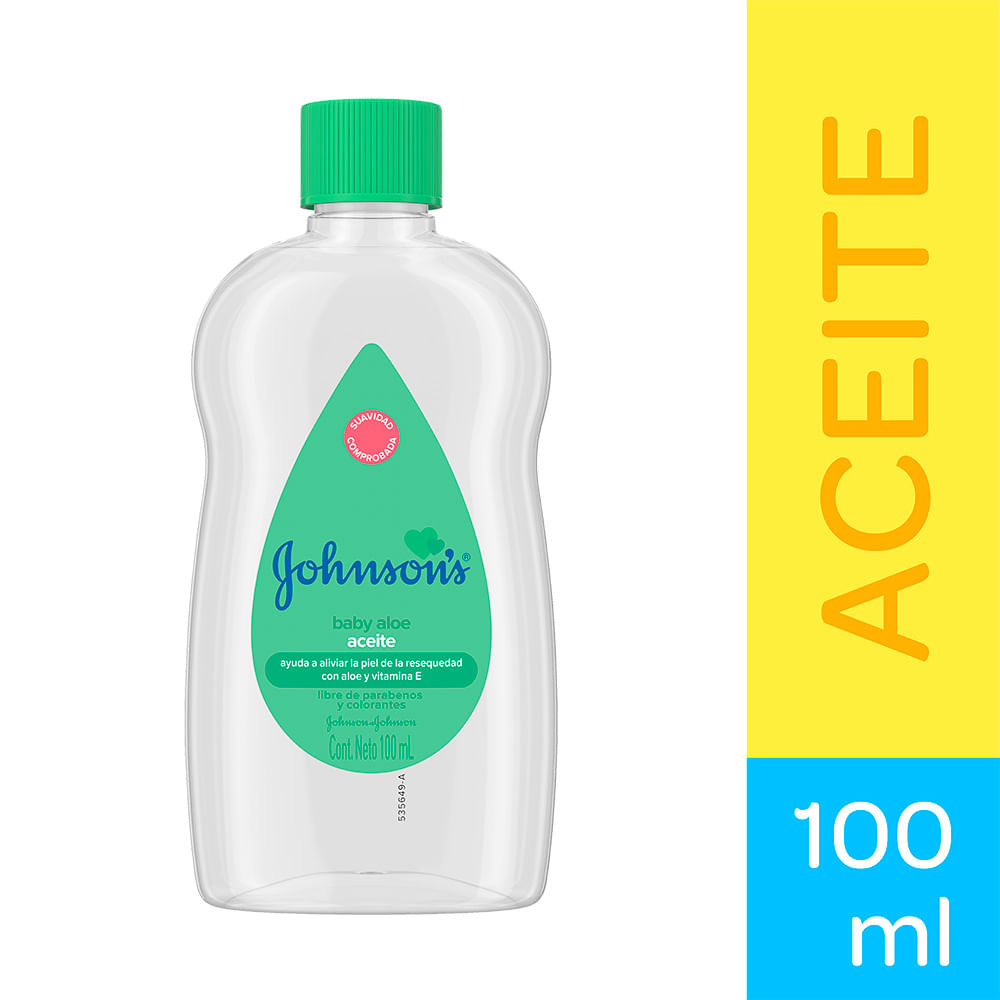 Aceite Bebé Johnson's Baby con Aloe y Vitamina E 100ml - JOHNSON