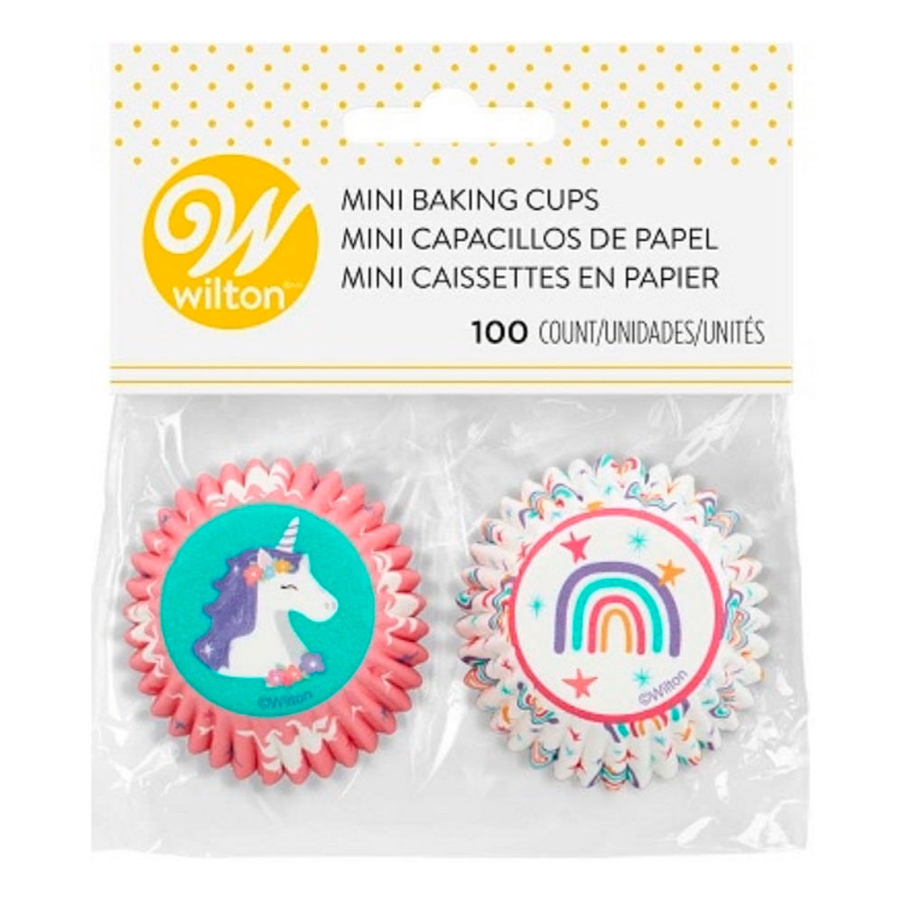 100 mini caissettes à cupcakes unies