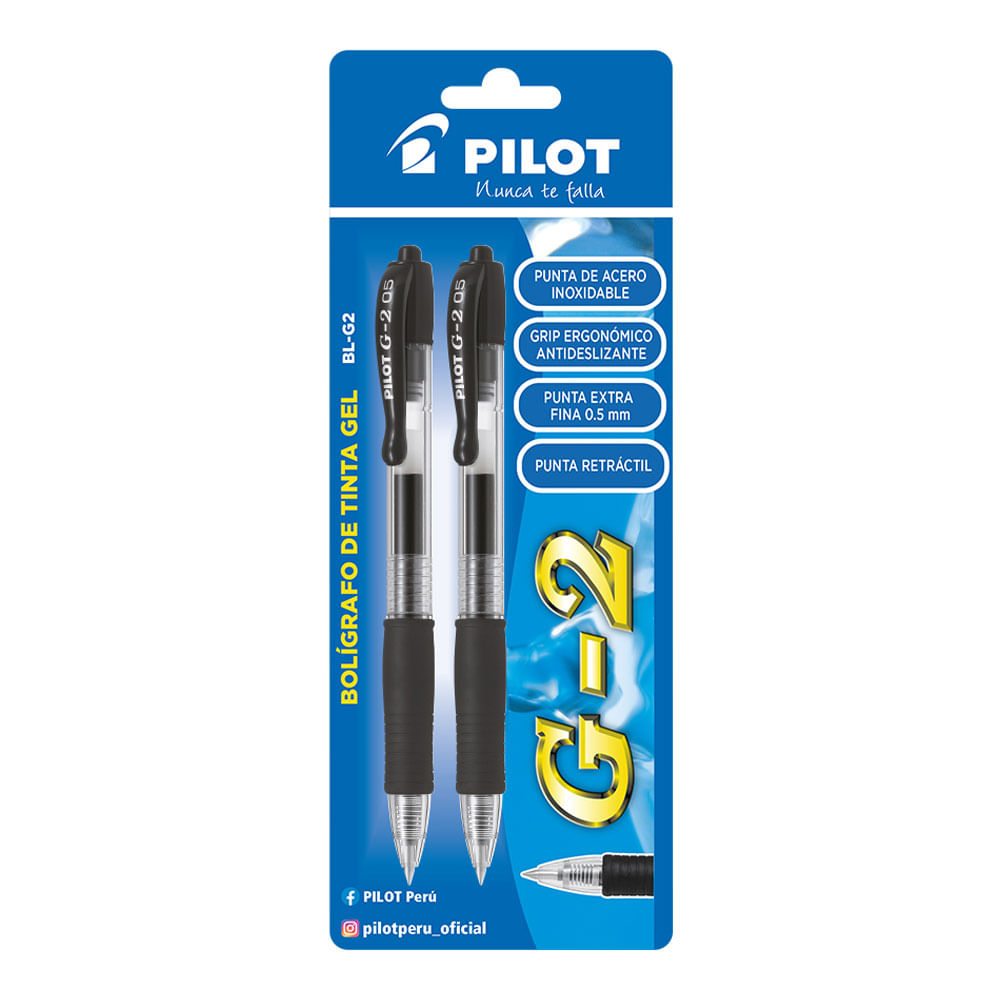 Bolígrafo Pilot BL-G2 0.5mm –