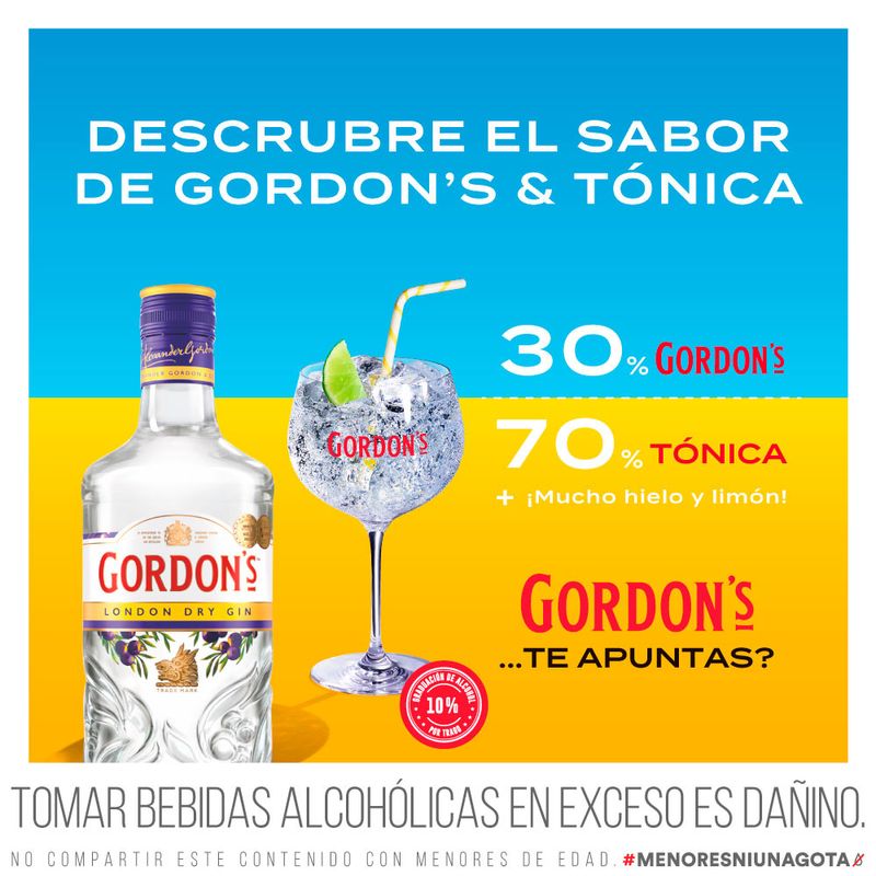 Gin Gordon's London Dry Botella 750ml