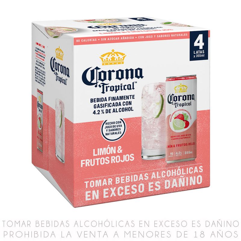 Pack-x4-Bebida-Corona-Tropical-Lim-n-Frutos-Rojos-Lata-355ml-1-309743825