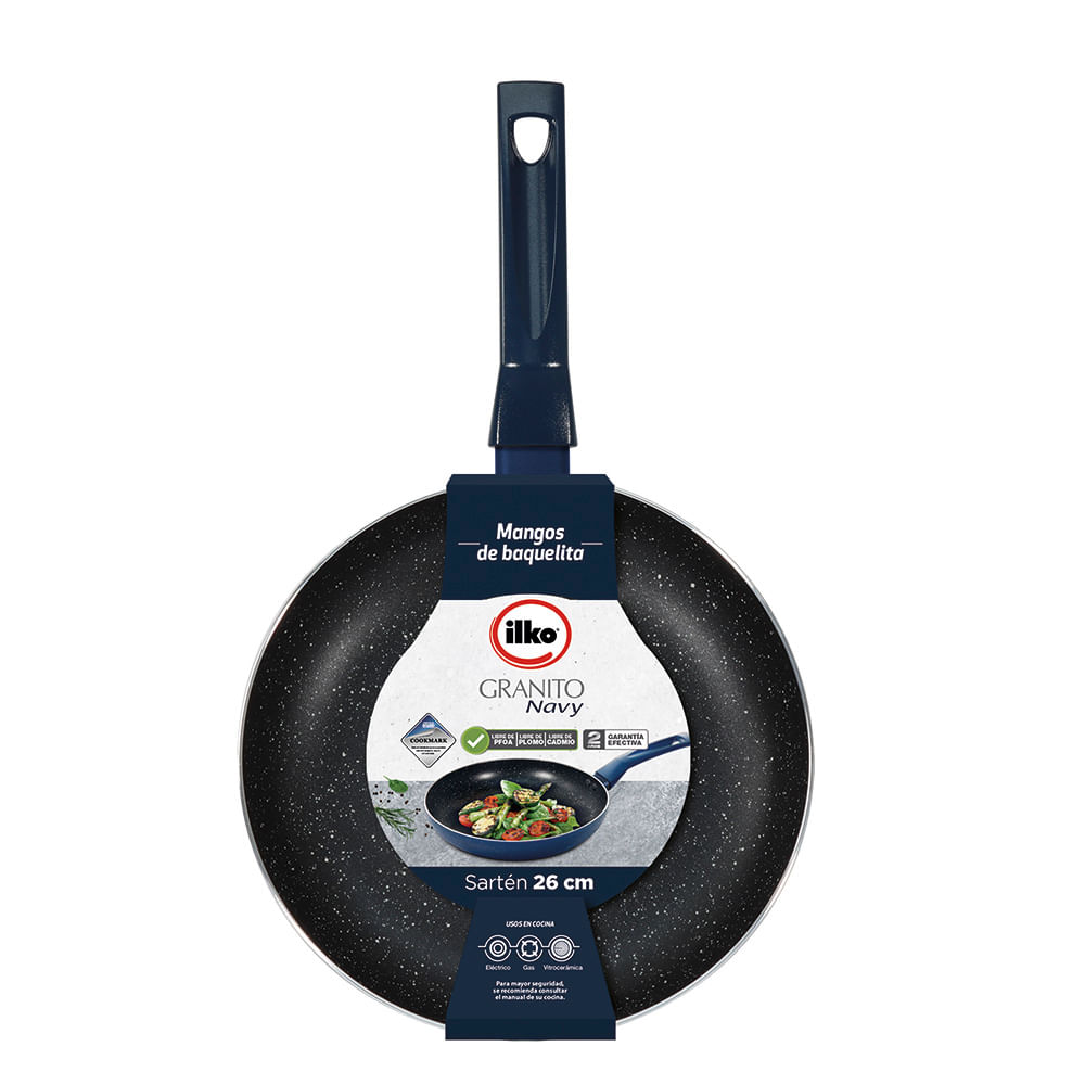 PACK COMPLEMENTO SARTENES Y WOK GRANITO NAVY