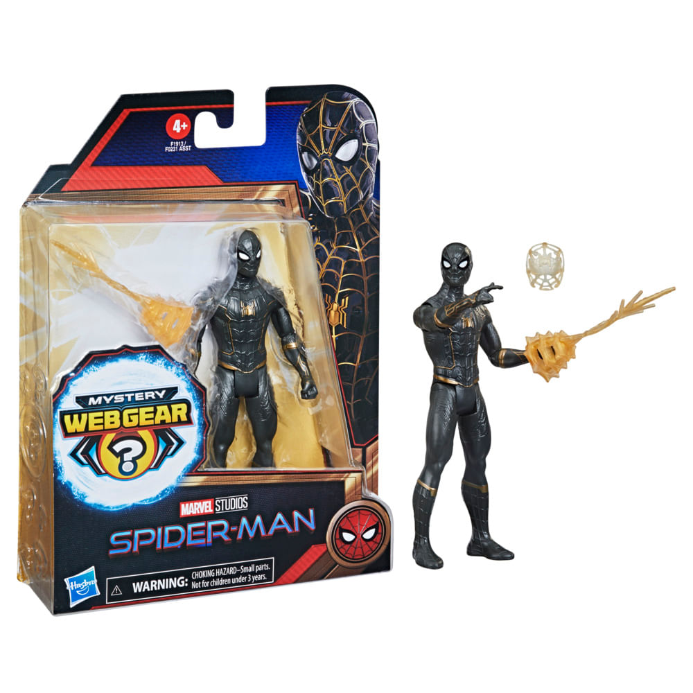 Figura de Acción Hasbro Spider-Man Traje Negro Mystery Weber