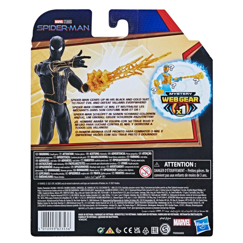 Figura de Acción Hasbro Spider-Man Traje Negro Mystery Weber