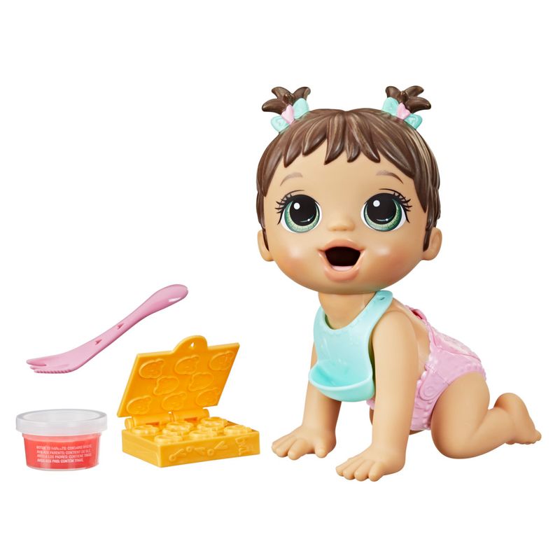 Muneca Baby Alive Bebe Hora de Comer Castana Wong.pe