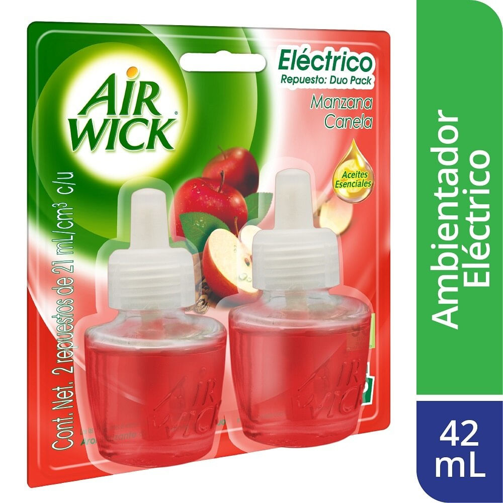 Comprar 2 Pack Aromatizante Eléctrico Air Wick Manzana Canela