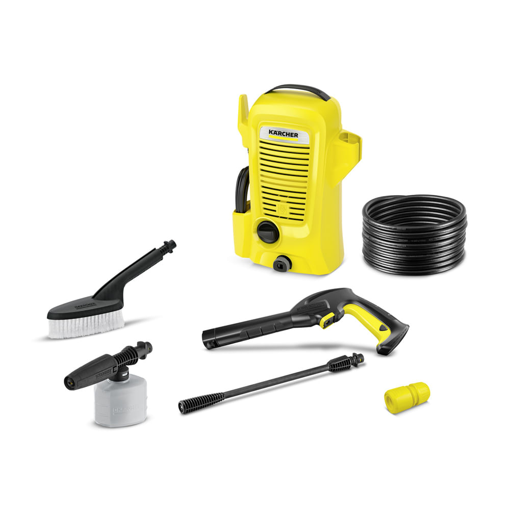 D'LUX - ✓ HIDROLAVADORA KARCHER FULL CONTROL CAR-GARDEN Los accesorios  especiales para la K2 Car incluyen un práctico jet de espuma para el uso de  detergentes y un cepillo de lavado que