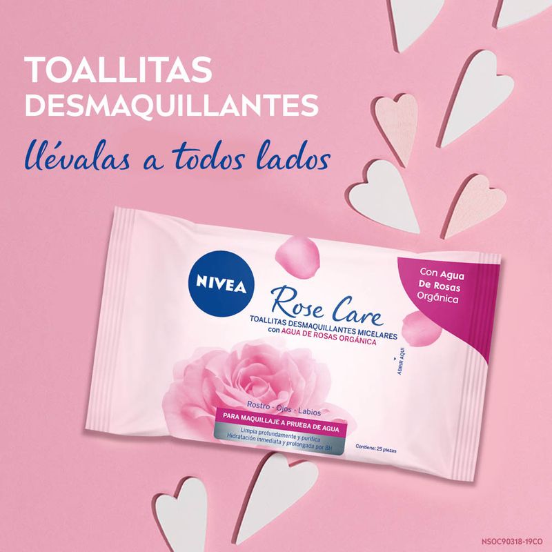Rose Care Toallitas Desmaquillantes Micelares - NIVEA