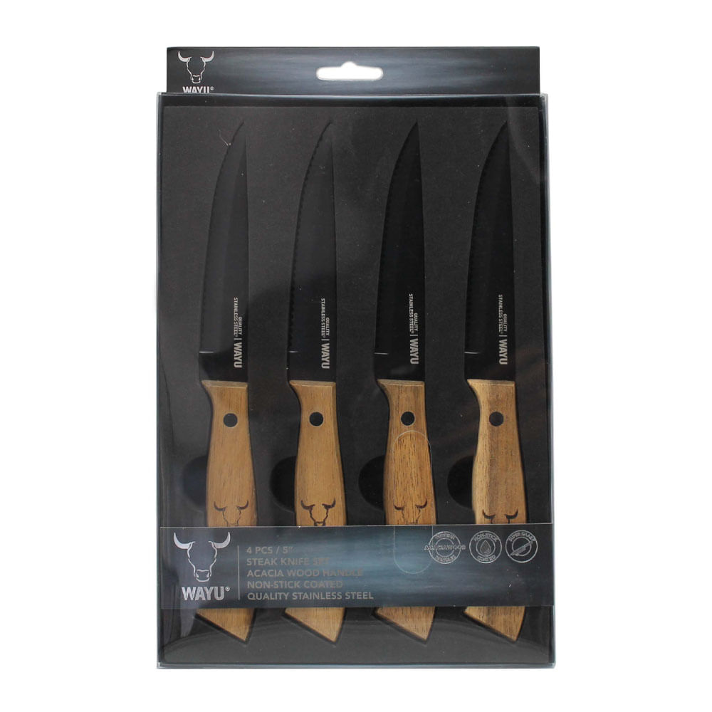 Organizador de cuchillo + 4 cuchillos Wayu - Promart