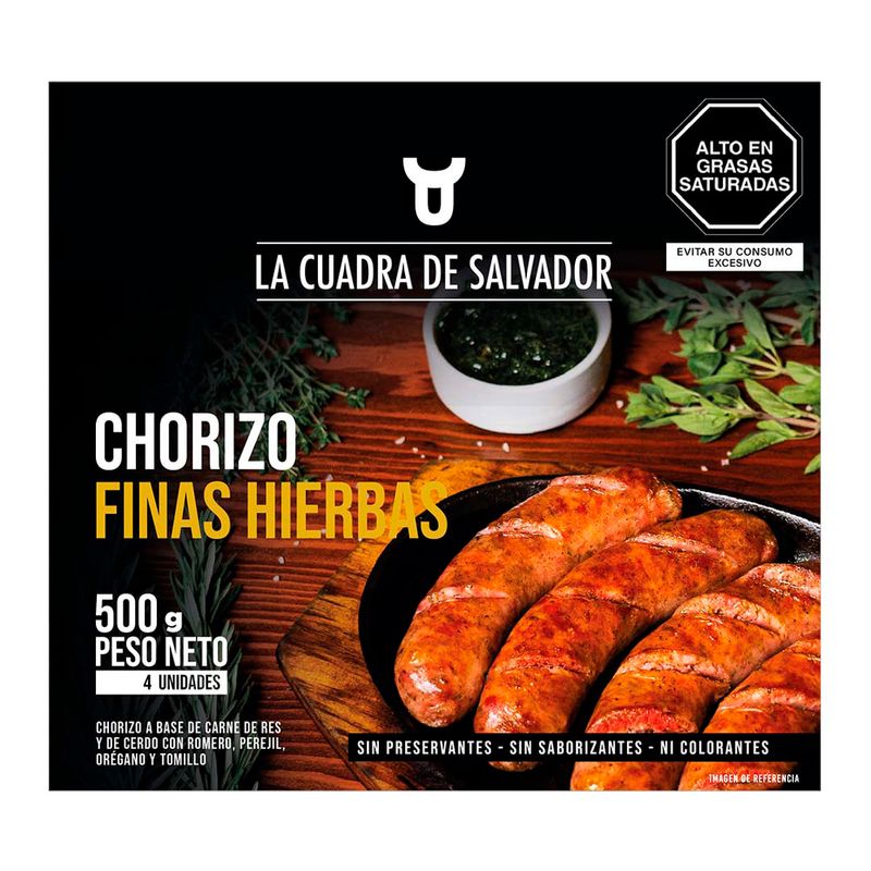Chorizo Finas Hierbas La Cuadra de Salvador 500g