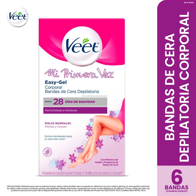 Bandas depilatorias veet para piernas sale