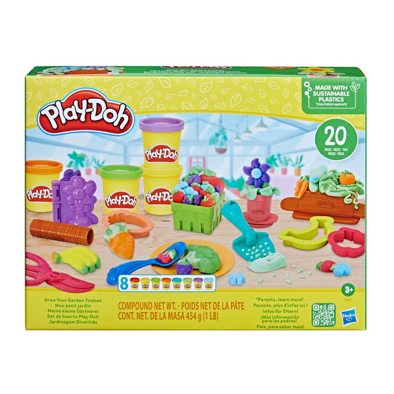 Set de Huerto Masas y Plastilinas Play Doh Wong.pe