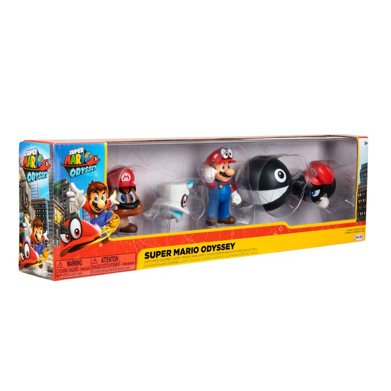 Pack de 5 figuras de Mario Odyssey Super Mario Wong.pe