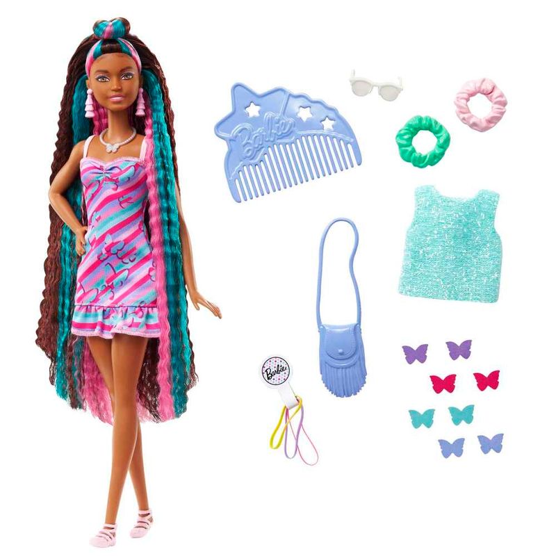 Barbie cabello de colores new arrivals