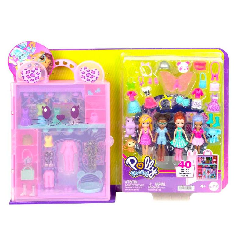 Accesorios Polly Pocket Muneca Super Closet de Animalitos Wong.pe