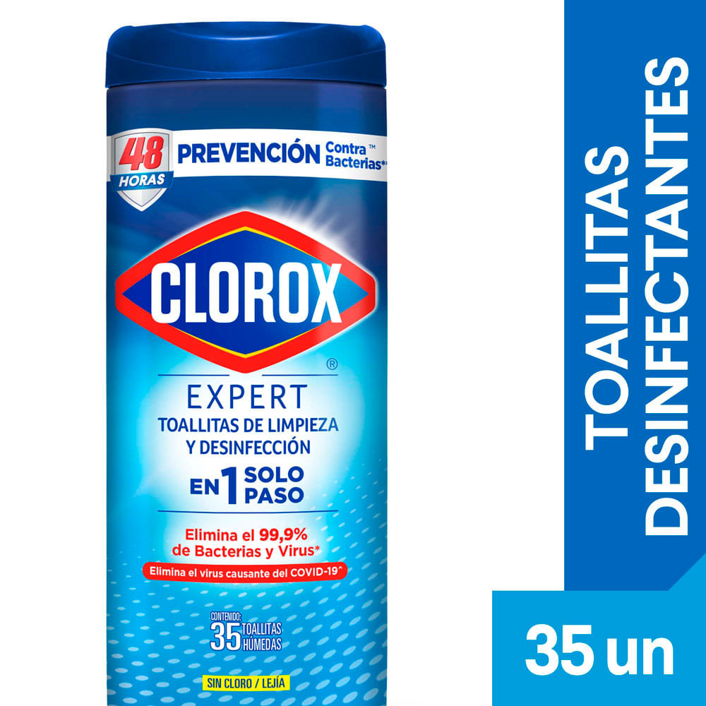 Toallas Desinfectantes 35 Pzs. Clorox