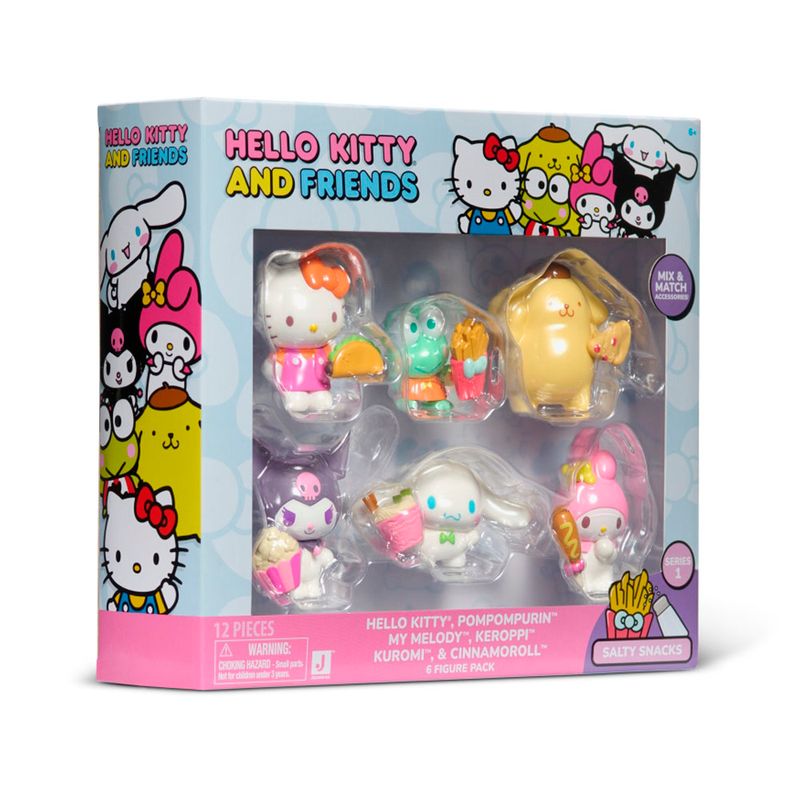 Pack x6 Figuras Hello Kitty and Friends Wong.pe