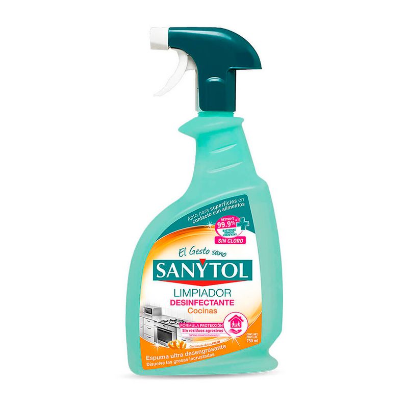 Desinfectante de Cocina en Spray Sanytol Cítrico 750ml