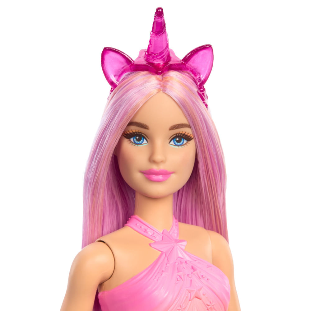 Barbie Unicornio Falda de Ensueno Rosa Wong.pe