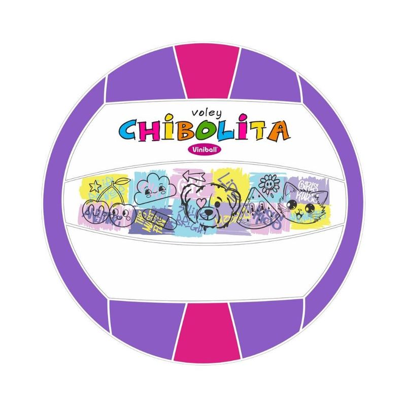 Chibolita Pelota Semideportiva Voley Chibolita Smiles Viniball - Wong.pe